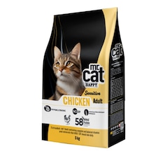 Mr. Cat Happy Sensitive Tavuklu Yetişkin Kedi Maması 5 KG