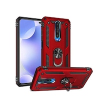 Xiaomi Poco X2 Kırmızı Panther Yüzüklü Silikon Orijinal Esnek İnce Geliştirilmiş Dayanıklı Darbe Karşıtı Koruyucu Yeni Tasarım Xiaomi Poco X2, Kırmızı Sku: Zeusb09793gqx7