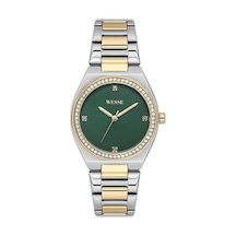 Wesse Wwl112003 Quartz Çelik Altın/gri Yeşil Kadran 34 Mm Kadın Kol Saati