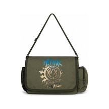 Sevbano Blink-182 Rock Metal Müzik Grubu Baskılı Unisex Okul, Spor, Ofis Haki