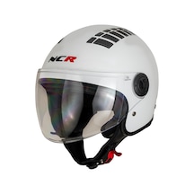 Kask Çenesiz 230 Ece Belgeli- Parlak Beyaz - Ncr - Beyaz - S