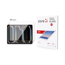 Xemu İpad 13 Pro 2024 Uyumlu Xemu 5in1 Tablet Temperli Cam Ekran Koruyucu-şeffaf