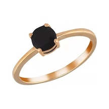 Lair Doğal Siyah Spinel İle Gümüş Halka 271285402 Siyah