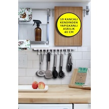 Hareketli 10 Kancalı Kendinden Yapışkanlı Askı 40cm Diğer