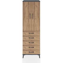 Hyperion Dolap 3 Raflı 5 Çekmeceli 2 Kapaklı 60x44x195 Antras... Antrasit Hyperion Dolap 3 Raflı 5 Çekmeceli 2 Kapaklı 60x44x195 Antras... Antrasit
