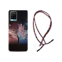 Vivo Y21 Kılıf Rasta Boyun Askılı Heaven Tree 1859 Siyah