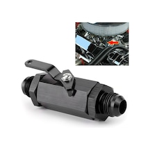 Moveevo Yakıt Kontrolü İçin Cnc T6061 Alyuminyum 10an Engelleme Valfi - Siyah Anodize, Uzaktan Kesim Kabiliyeti, Özel Yakıt Uyumlu