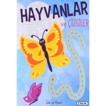 İzle ve Hisset-Hayvanlar ve Çizgiler- Çiçek Yayıncılık