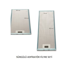 Sürgülü Aspiratör Filtre Seti- 20,5 X 47,6 - 13 Cm 320266851