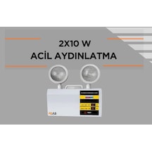 Çift Spot Led Acil Durum Aydınlatma Armatürü Çok Renkli