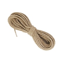 2 Adet Jüt Ip Naturel Jüt Ip 5 Mm 6 Metre Hamak, Çadır ve Süsleme