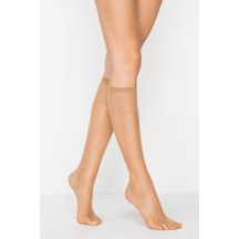 Fit 15 Burunsuz 3lü Bronz Pantolon Çorabı Bronz