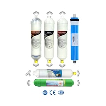 WaterMelon Kapalı Kasa Su Arıtma Cihazı Yeni Seri PH Dengeleyici  6 Aşamalı İnline NSF'Lİ Vontron Membranlı Filtre Seti