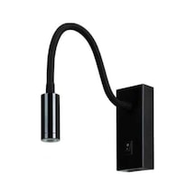 Siyah 3w Baykuş Led Aplik Aydınlatma Armatür Ct-5232 Siyah