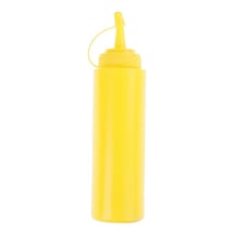 Sarı Mutfak Plastik Salata Sıkma Şişesi 8 Oz Sos Sirke Yağı Ketçap Aracı İçin
