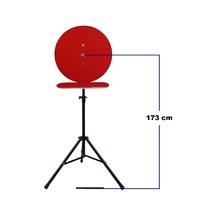 Dartsan TADAR7212K Raf Düzenekli Tripod Ayaklı Dart Arkalık Stand Seti Kırmızı