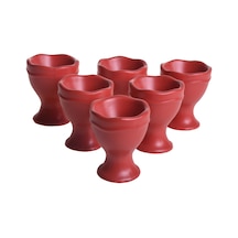 Keramika Mat Kırmızı Juliet Yumurtalık 7 Cm 6 Adet