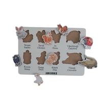 Hayvanlar Bul Tak Eğitici Öğretici Puzzle & Yapboz Bebek Çocuk Oyuncak