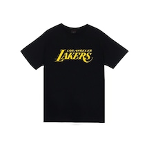 Lebron James Baskılı Unisex %100 Pamuk Siyah T-shirt SIYAH