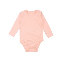 Bebegen Unisex Yuvarlak Yaka Somon Düz Çıtçıtlı Body Zıbın Çok Renkli