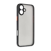 Newface Apple İphone 16 Kılıf Montreal Silikon Kapak - Siyah