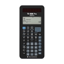 Tı-30x Pro Mathprint Okul Hesap Makinesi 4 Satırlı Yüksek Çözünürlüklü Ekran, Güneş Enerjisi Ve Pille Çalışır , Siyah Çok Renkli