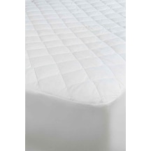 Mycey Sıvı Geçirmez Fitted Kapitoneli Alez 200x200 Cm Çift Kişilik Battal Boy Beyaz