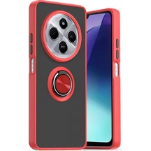 Xiaomi Redmi 14c Kılıf Montreal Yüzüklü Silikon Kapak - Kırmızı 0.2M-Çok Renkli