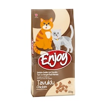 Enjoy Tavuklu Yetişkin Kedi Maması 15 Kg