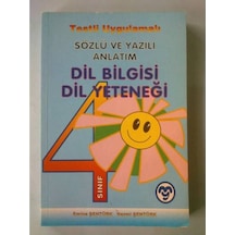 4.Sınıf Dilbilğisi Dil Yeteneği Sözlü Ve Yazılı Anlatım 2001 Yıl