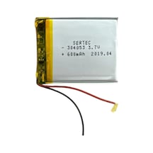 304053 3.7v 600 Mah Li-polymer Pil Devreli/1.5a