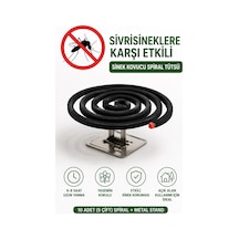 Bakgelal Sivrisinek Kovucu Spiral Tütsü Yasemin Kokulu 10 Adet 5 Çift , Haşere Ve Sinek Kovucu Bahçe Balkon Teras Kamp Piknik İçin