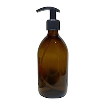 Buççin Online Mağaza Design 500ml Amber Cam Sıvı Sabunluk Cam Sarı Çok Renkli