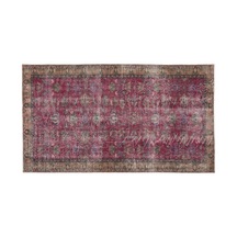 El Dokuması Vintage Yün-pamuk Naturel Halı 15352 149 X 258 Cm Çok Renkli