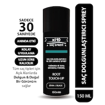 Xi10 Siyah Saç Dolgunlaştırıcı Sprey Ve Dip Kapatıcı Topik Sprey