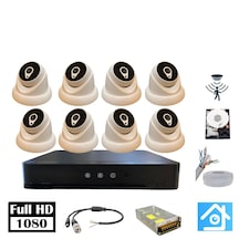 5mp Lens 1080p Dome 8 Kamera 250gb Hdd Güvenlik Kamerası Seti