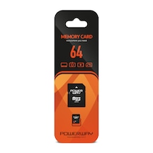 Powerway 64 GB MicroSDHC Class 10 Hafıza Kartı + Adaptör