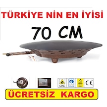 Güryan 70 Cm Katmer Börek Yufka Bazlama Sacı Tüplü Sac