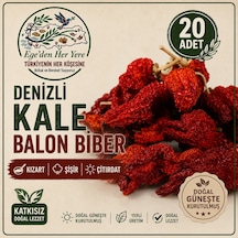 Denizli Tatlı Kale Biberi Balon Biber -10 Adet Kızart-şişir-çıtırdat