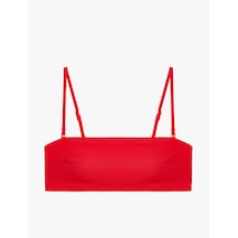 Koton Çıkarılabilir Askılı Straplez Bandeau Bikini Üstü Kırmızı 6sak10159mm