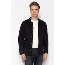 Cekmon Erkek Regular Fıt %100 Cotton İnce Gabardın Spor Ceket Siyah