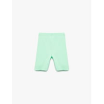 Koton Pamuklu Beli Lastikli Basic Tayt Yeşil 5smg40032ak Yeşil