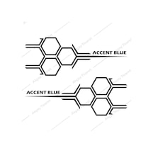Accent Blue Kapı Altı Sticker Hyundai Accent Blue Oto Sticker