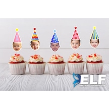 Kişiye Özel Cupcake Süsü Doğum Günü Süsü Kürdan Süs 10 Adet 0