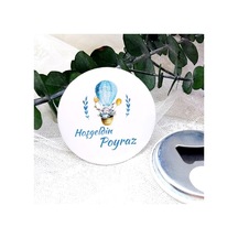 Balonlu Ayıcık Metal Yenidoğan Açacak Magnet 15 Adet