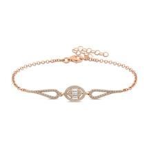 Gümüş Oval Baget Bileklik - Seçenek: Br0460898
