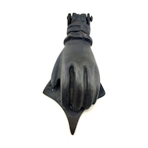 Cntma Antika Tarz Dekoratif Pirinç El Kapı Tokmağı, Taktak - 167x75 Mm, Oksit