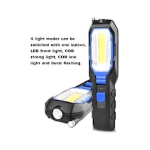 Novahub Mavi Veya Turuncu Seçenekli, Abs Malzemeden Şarj Edilebilir Led Çalışma Lambası Mavi Mavi