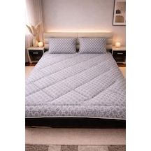 Geometrik Wellsoft 195x215 Cm Çift Kişilik Yorgan Takımı Çok Renkli