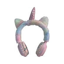 Bk-681 Peluş Unicorn Kablosuz 5.0 Mikrofonlu Sd Kart Girişli Kulak Üstü Bluetooth Kulaklık Senalstore